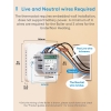 Termostato inteligente WiFi Meross para calderas de gas y agua, compatible con Apple HomeKit, Alexa y Google Assistant.