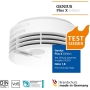 Hekatron Genius Plus X - Smoke detector 10 years battery - optional wireless networkable - test winner Stiftung Warentest - app-supported & LED multicolored - 1 piece [energy class B]