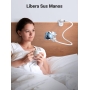 UGREEN Soporte Móvil Cama Flexible, Soporte Movil con Cuello de Cisne, Pinza Brazo Ajustable para Cama para Teléfono 4 a 7,2" Compatible con iPhone 15 Pro/14/13/12/11/8, Galaxy S23/S22/S21