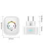 Enchufe inteligente GHome con Apple HomeKit, enchufe WLAN paquete de 2 compatible con Siri o Homepod,2,4 GHz (solo Apple HomeKit), blanco.