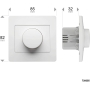 Standard-Steckdosen | Extra flacher Griff | Wandsteckdose | Drehdimmer | Unterputzschalter | Wandschalter | Diam2-Bereich | 2-Draht-Dimmer | 739355 Debflex