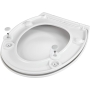 WENKO Gubbio toilet seat, automatic lowering and fix-clip, load capacity up to 350 kg, antibacterial duroplast, 37 x 44.5 cm, white