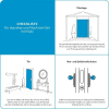 EKEY UNO 200204 Huella dactilar con batería incluida. Nuki Smart Lock 3.0 blanco, kit de reequipamiento a batería para todo tipo de puertas estándar, blanco.