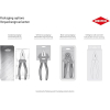 Alicates de corte lateral de precisión KNIPEX Electronic Super Knips 78 61 125, bruñidos.