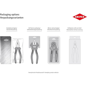 Alicates de corte lateral de precisión KNIPEX Electronic Super Knips 78 61 125, bruñidos.
