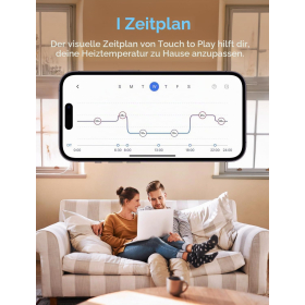 Термостат опалення Meross WiFi, сумісний з HomeKit, Siri, Alexa і Google, M30 * 1,5 мм, 2 шт.