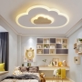 LED ceiling lamp children's ceiling lighting modern cloud wooden children's ceiling lamp dimmable ceiling lamp with remote control