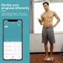 1 BY ONE Intelligente Waage zur Körperfettmessung, Überwachung der Körperzusammensetzung, Android iOS App-Steuerung, Funktioniert mit Apple Health, Google Fit und Fitbit