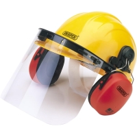 Draper 69933 Hearing and Vision Protection Helmet, Yellow