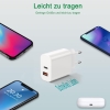 Cargue rápidamente su dispositivo: cargador USB-C de 30 W con dos puertos PD 3.0