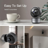 3MP/2K Ultra HD 5GHz 360° Indoor Security Camera, AI People Detection/Audio Detection, Night Vision, 2-Way Audio, 2.4GHz