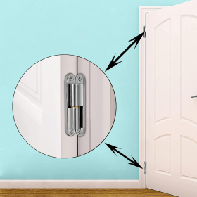 4 renovation hinges for interior doors made of galvanized steel