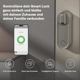 Smart Lock Yale Linus Smart Lock L2 — серебристый, вход без ключа, управление через приложение Yale Home