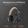 DOQAUS Bluetooth Over-Ear-Kopfhörer mit 3 EQ-Modi, faltbares Stereo-HiFi-Headset mit Mikrofon
