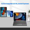Fintie kabellose Bluetooth-Tastatur mit Touchpad und deutschem Layout