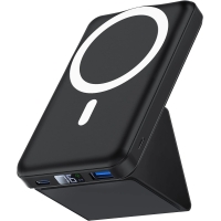 Powerbank Podoru 10000mAh Banco de energía PD magnético plegable 22.5W con pantalla LED Mini batería Mag-Safe compatible para iPhone 15/14/13/12 Pro Max/Pro/Plus/Mini