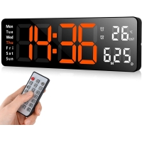 Цифровые настенные часы от Fuloon с большим 13-дюймовым дисплеем