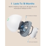 Meross Smart Water Detector, WLAN-Wassersensor, Wasseralarm mit Hub,