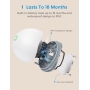 Meross Smart Water Detector, WiFi Water Sensor, Water Alarm with Hub,