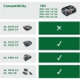 Bosch 18V 2.5Ah replacement battery, compatible with all Bosch Home & Garden 18V devices