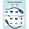 USB C to HDMI Cable 2m, 4K 60Hz Thunderbolt 4 to HDMI Cable, Compatible with MacBook, iPad Pro, Galaxy Series, Surface, XPS, HP, etc