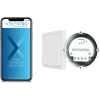 NEXENTRO 57004000 ZigBee interface with two buttons for retrofitting existing smart home switches, suitable for standard flush-mounted sockets, 230 V, white