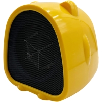 Rubu22a Calentador de mesa eléctrico 500W, amarillo