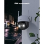 Imou Cámara de seguridad WiFi para exteriores 2K 360°, visión nocturna de 30 m, audio bidireccional, IP66