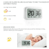 TXXMM Digital Alarm Clock for Bedroom, Travel, Office - Modern Minimalist Style with LCD Display, Adjustable Volume, 12/24 Hour Snooze and Weekend Mode, Easy Setup