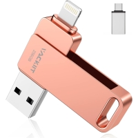 Unidad flash USB de 256 GB para iPhone Expansión de almacenamiento certificada por Apple para iPad iOS