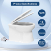 RV Boat Electric Toilet 12V Powerful Home Use Macerator Pump with On/Off Switch to Control Flush