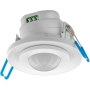 Goobay 71362 Infrarot Bewegungsmelder mit Dämmerungssensor Innen 360° PIR Sensor LED Leuchte Unterputz Deckenmontage Einbaubewegungsmelder 8 m Weiß