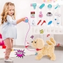 Interaktives Baby-Plüschspielzeug mit den Funktionen Gehen, Bellen, Schwanzwedeln, Singen und Wiederholen des Gesagten