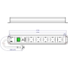 Professional extension cable Bachmann 300030 – plug with protective contact