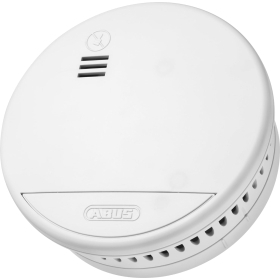 ABUS Rauchmelder RWM90 - mit austauschbarer 5-Jahres-Batterie - DIN EN14604 zertifiziert - für Wohnräume geeignet - 85 dB Alarmlautstärke - Weiß [Energieklasse B]