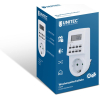 UNITEC Digital Weekly Timer, Indoor, Daily and Weekly Programming, LCD Screen, White