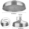 AFUDER Regenduschkopf aus antikem Messing, rund, 20,3 cm
