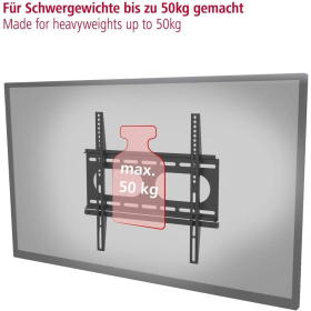 Soporte de pared para TV Hama – Apto para pantallas de 32 a 56 pulgadas, VESA hasta 400x400