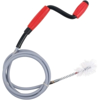 Pipe cleaning spiral 8 mm x 1.4 m with brush and plastic sheath