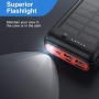 Power bank JIGA Solar with solar battery 30000mAh