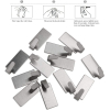 nuolux 12ST Self-adhesive Stainless Steel Hand Towel Racks Wall Hooks Hooks for Kitchen Bathroom