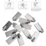 nuolux 12ST Self-adhesive Stainless Steel Hand Towel Racks Wall Hooks Hooks for Kitchen Bathroom