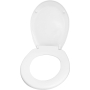 Cornat toilet seat "Palu" - Classic white look - Easy-care thermoplastic - Simple design fits in every bathroom / Toilet seat / Toilet lid / KSP00