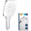 GROHE Vitalio SmartActive 130 Cube – водосберегающий ручной душ с 3 типами струи (хром, 26595000)