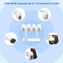 Hiseeu WLAN-Außenüberwachungskamera-Set mit 10-Kanal-Wireless-NVR
