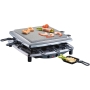 Steba Premium Raclette, без PFAS, сделано в Германии, на 8 человек, двусторонняя, эмалированная чугунная решетка, соединительный кабель 1,7 м, 1450 Вт, RC 3 Plus