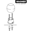 Настенный дверной упор WAGNER EGG - диаметр 30 x 30 мм, цинковое литье под давлением под нержавеющую сталь, мягкий упор из термопластической резины, черный, для привинчивания, включая крепежный материал - 15517811