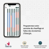 Connected Smart Wired Programmer/Thermostat - to remotely select the heating mode for your radiators