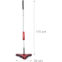 Relaxdays Cordless Broom – Cordless electric broom with triangular head and rotating brushes