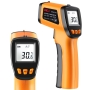 Digital Infrared Thermometer -50℃~550℃, Non-Contact Laser Temperature Gun with LCD Display, Infrared Thermometer for Grill, Oven, Adjustable Emissivity (Not for Humans)